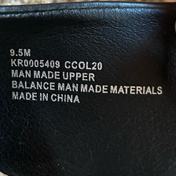 KORKS Blush VEGAN FAUX LEATHER / NWOB/ NWT/ Slingback Flats BLACK/ size 9.5 - Picture 7 of 7